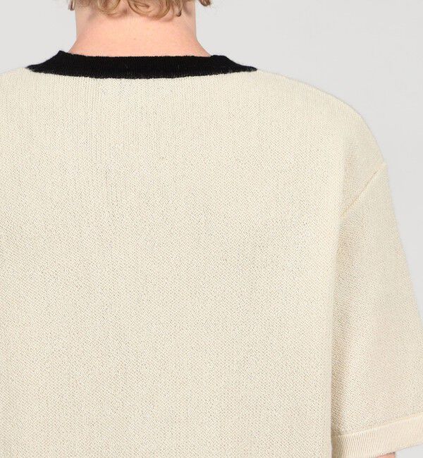 TOMORROWLAND BUYING WEAR「【別注】Raffa Molina パイピング クルーネック ハーフスリーブニット」|ニット・セーター|
