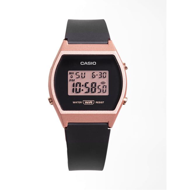 HIROB「Web限定 CASIO LW-204-1AJF Pink & Black」|腕時計|ピンク