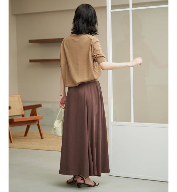 SLOBE IENA「《シリーズあり》コットンキュプラハーフスリーブプルオーバー」|ニット・セーター|