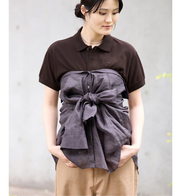 IENA「LACOSTE/ラコステ 別注 POLO SHIRTS ポロシャツ PF013J-99」|ポロシャツ|
