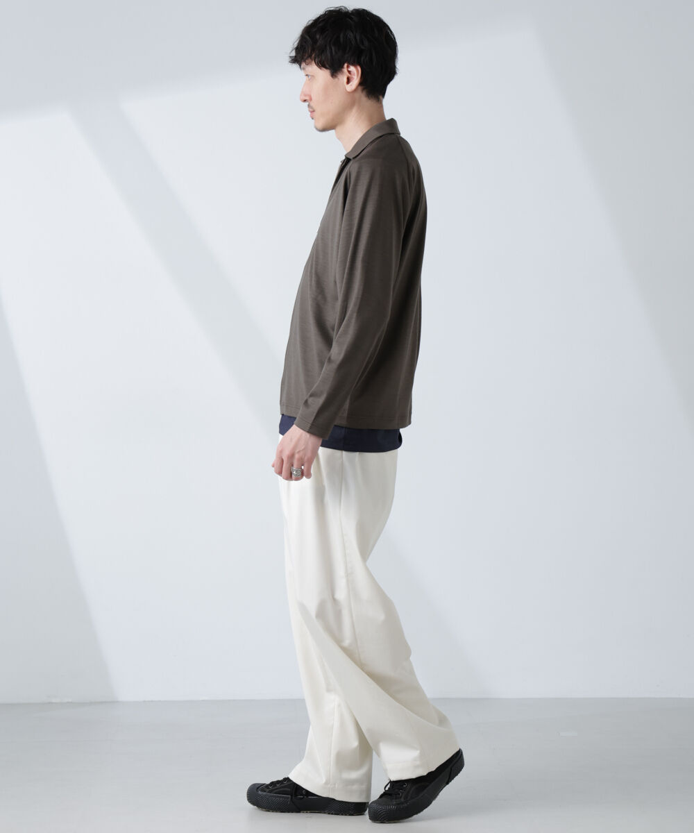 NANO universe「「ALL-DAYS COMFORT 100% WOOL」 ZIPプルオーバー」|Tシャツ・カットソー|