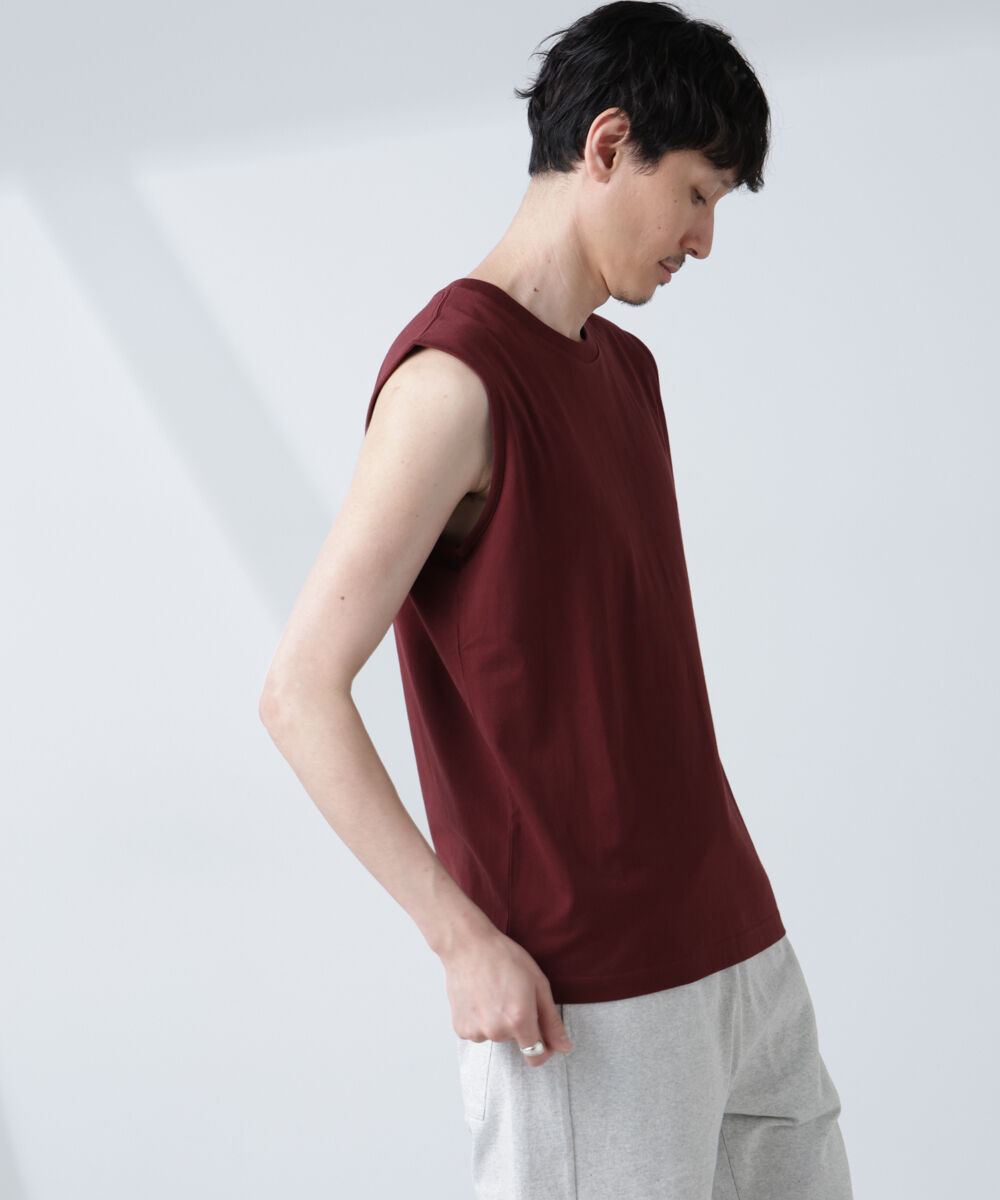 NANO universe「「NJ/CLUB」 ベーシック ノースリーブ」|Tシャツ・カットソー|