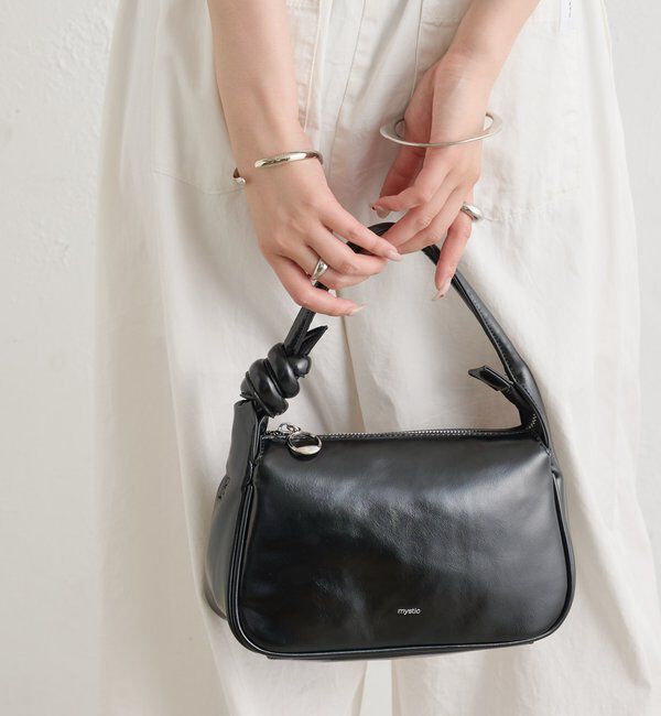 「26AW 結び目ハンドルBAG」|トートバッグ|ブラック
