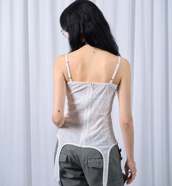  「【SixM 】Tulle garter corset」|シャツ・ブラウス|