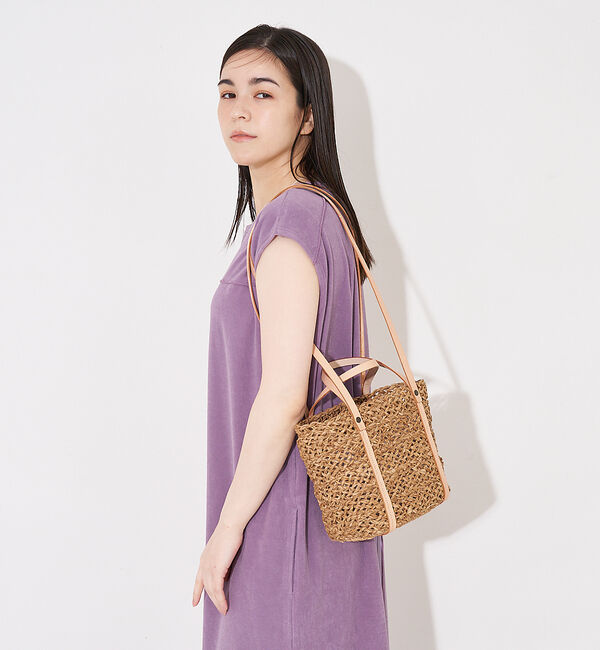 collex「【WEB限定】【BAGMATI】2WAYショルダーカゴバッグ」|ショルダー・メッセンジャー|ベージュ