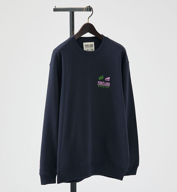 ABAHOUSE「【PORTLAND-GROCERY】ロゴプリント クルーネックスウェット / L」|スウェット・ジャージ|
