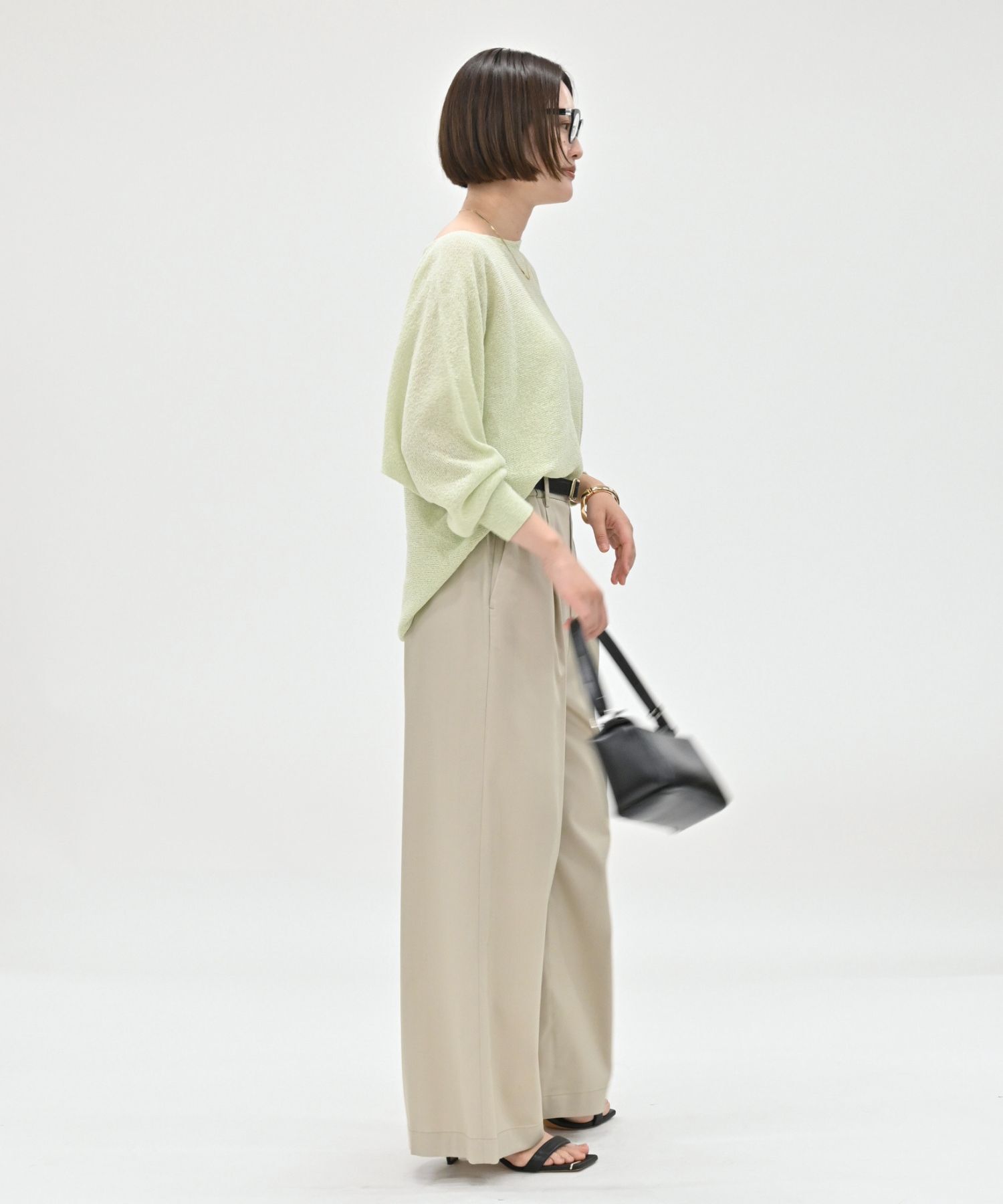 qualite「【夏まで快適に着られる】camifine ニットプルオーバー」|Tシャツ・カットソー|