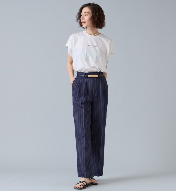 Liesse「フレンチスリーブプリントTシャツ」|Tシャツ・カットソー|