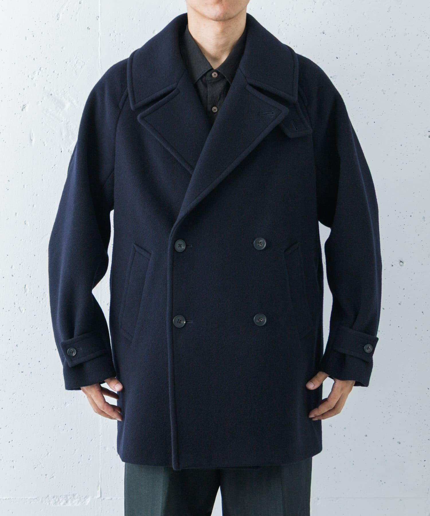 URBAN RESEARCH「new basic　DOUBLE BREAST HALF COAT」|ピーコート|