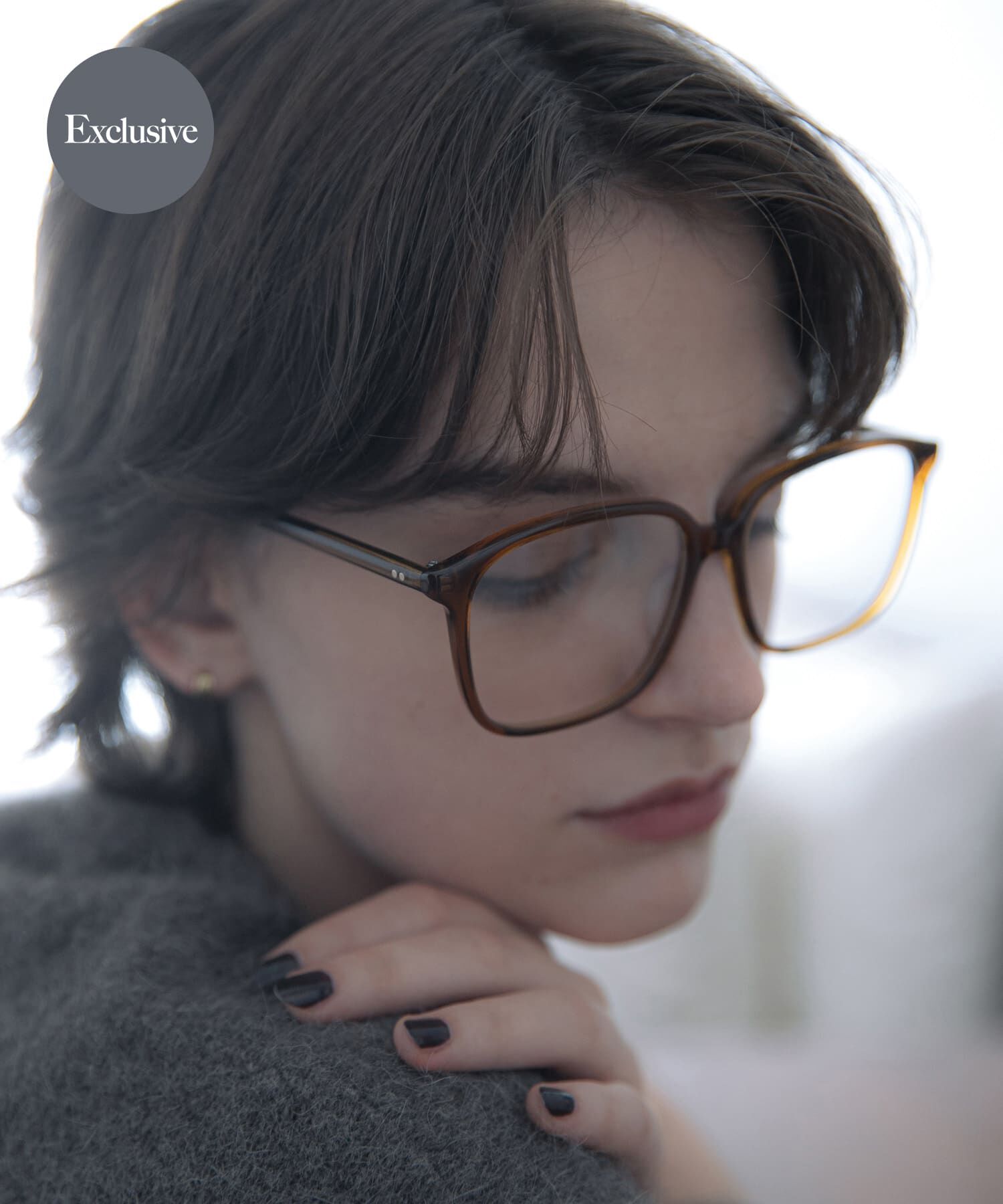 URBAN RESEARCH「『別注』KANEKO OPTICAL&times;URBAN RESEARCH　スクエアクリアUVレンズ」|メガネ|ブラウン