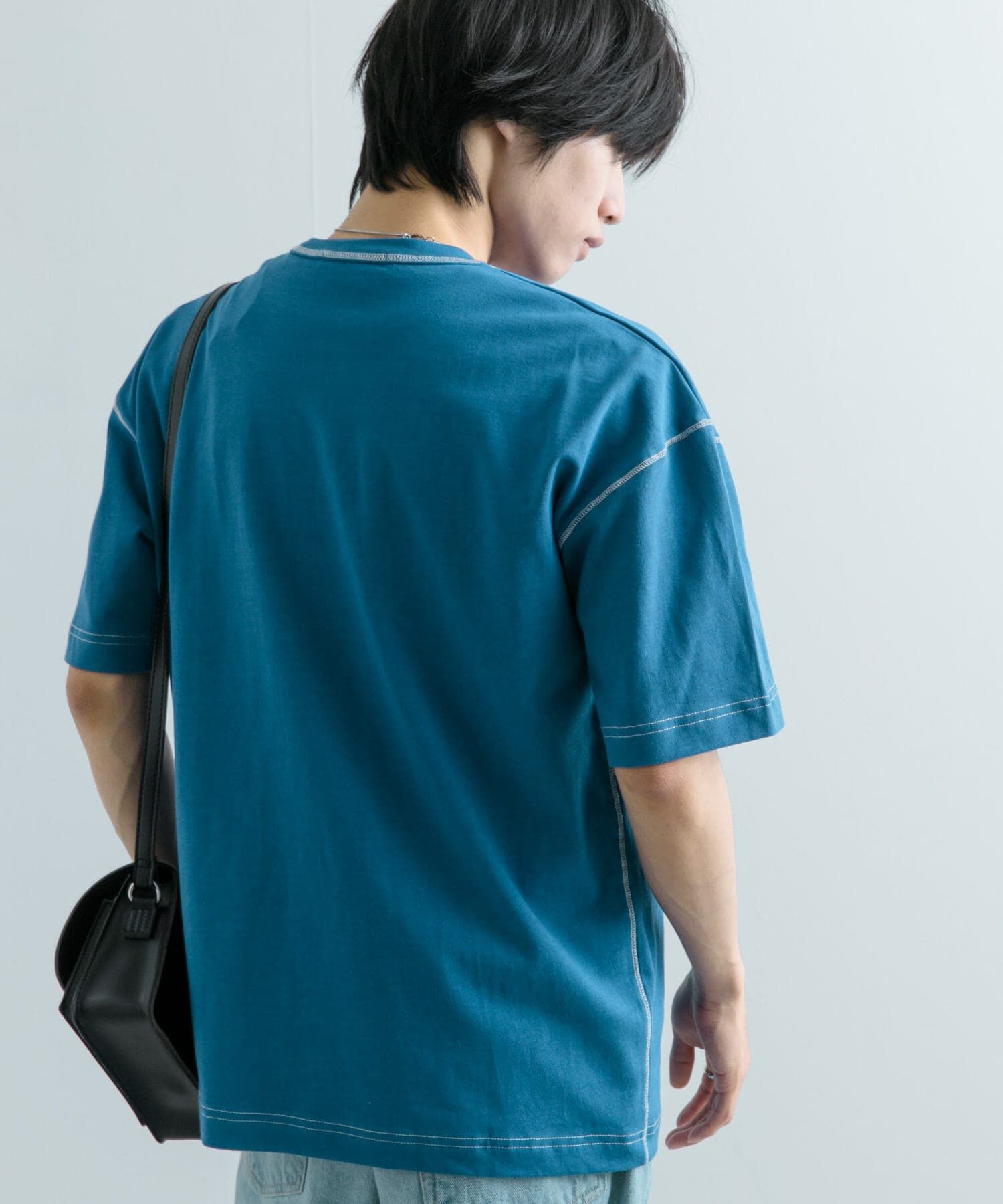 SENSE OF PLACE by URBAN RESEARCH「『ユニセックス』ハイショクステッチデザインT(5分袖)」|Tシャツ・カットソー|