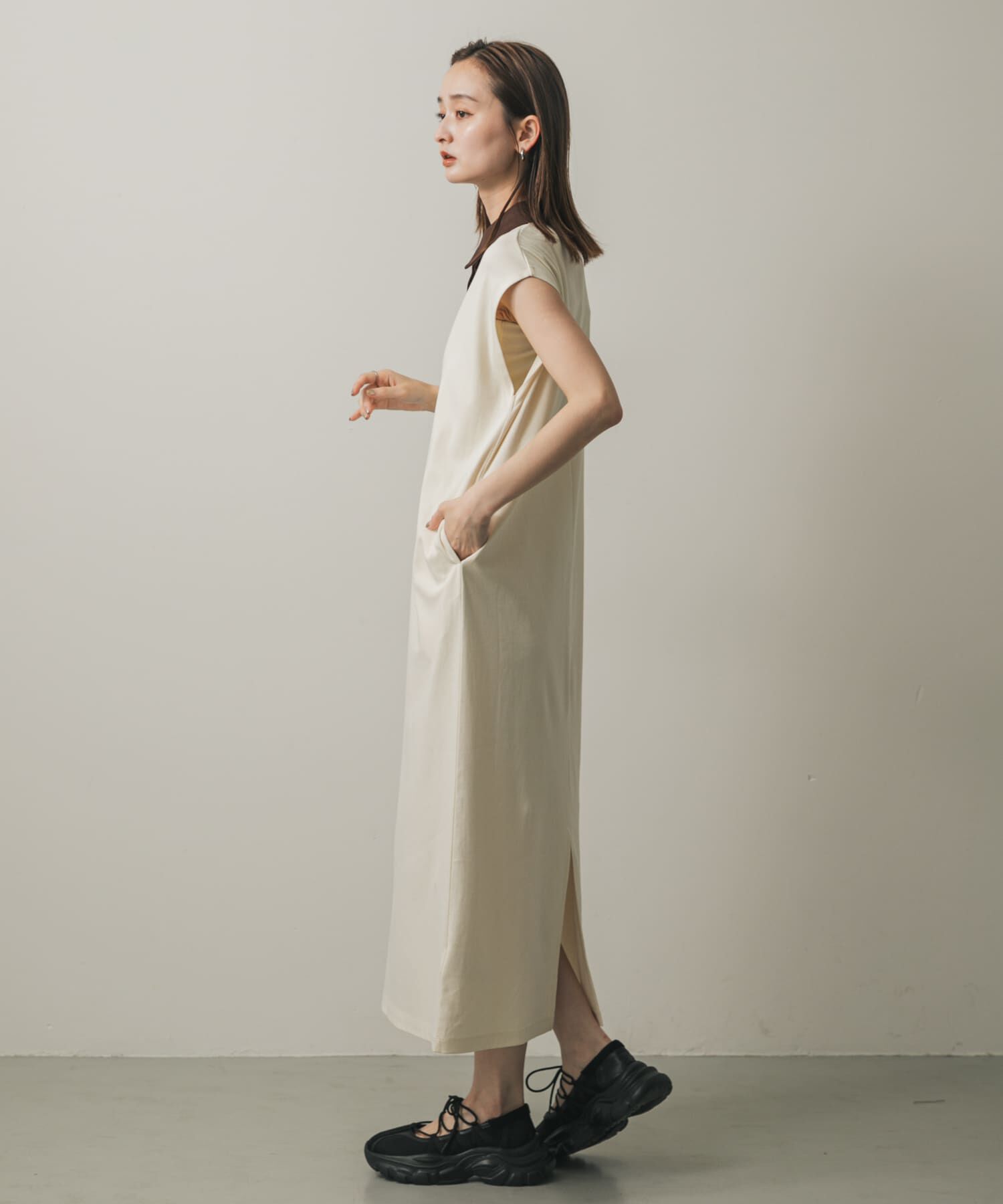 SENSE OF PLACE by URBAN RESEARCH「カットポロシャツワンピース」|ワンピース|