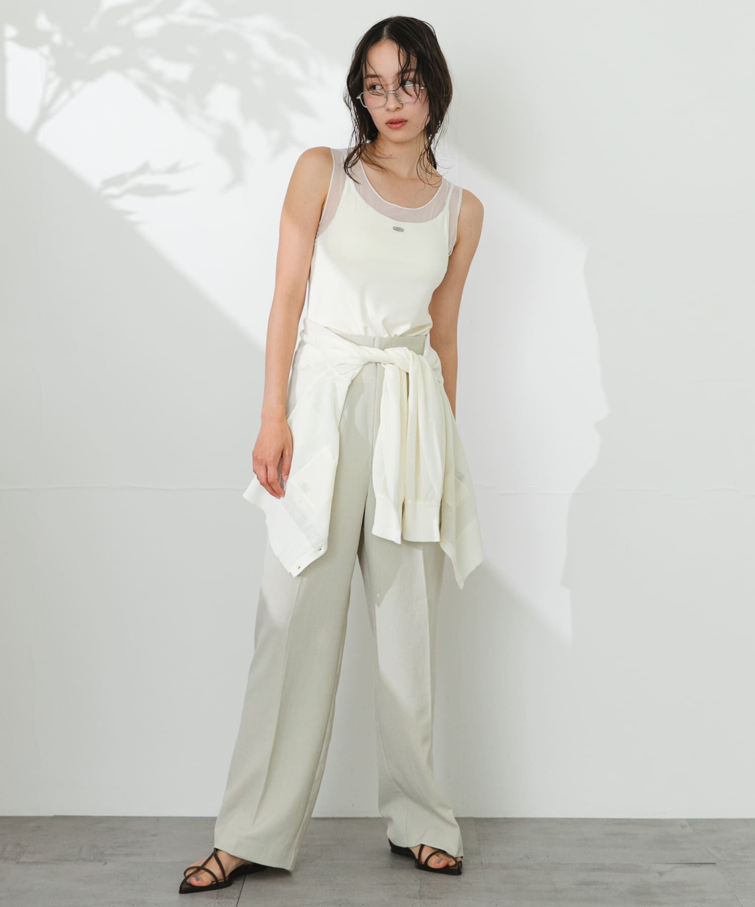 SENSE OF PLACE by URBAN RESEARCH「『一部WEB限定』『UR TECH DRYLUXE』リネンライクワイドパンツ」|その他|
