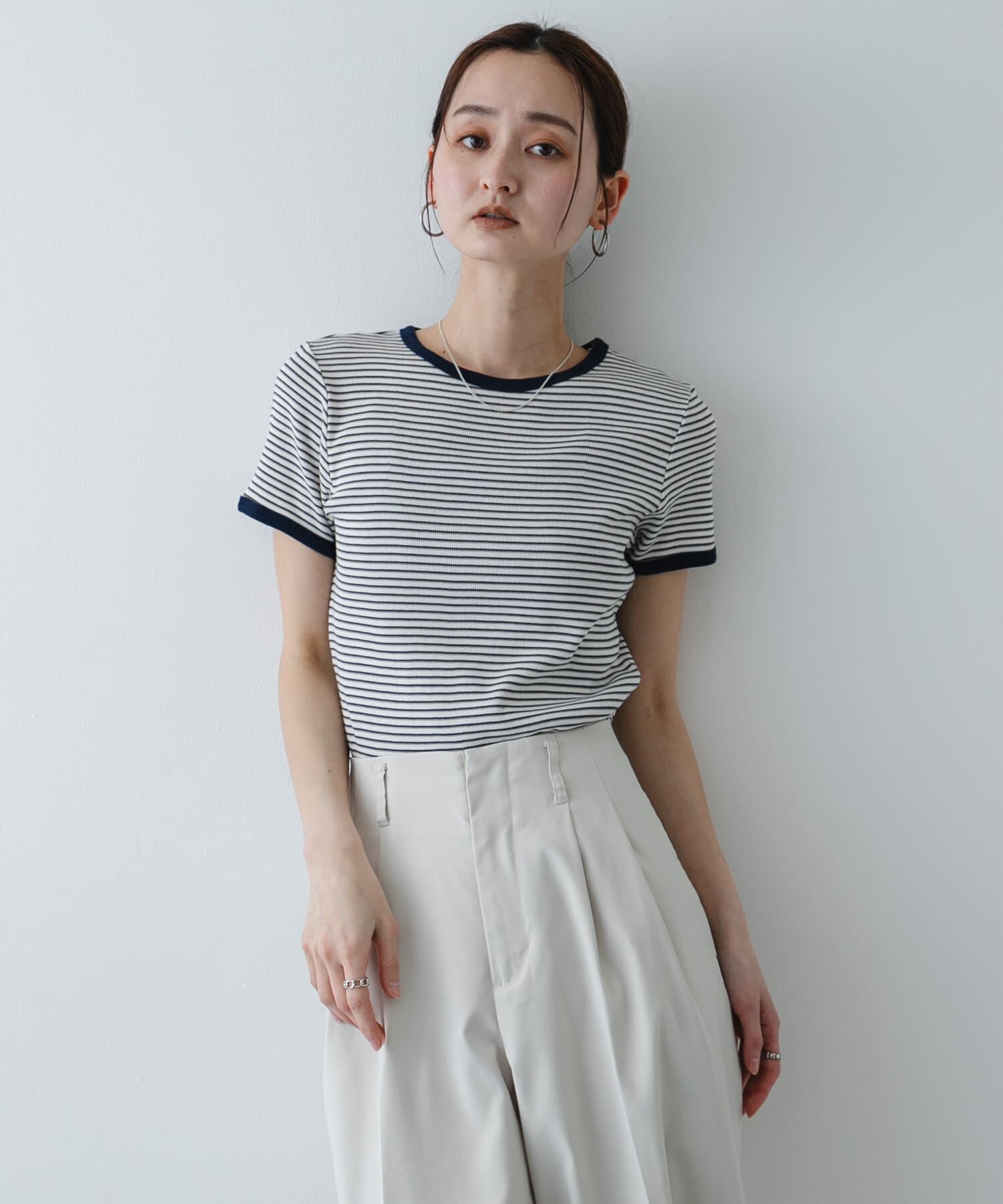 SENSE OF PLACE by URBAN RESEARCH「『別注』Healthknit&times;SENSE OF PLACE ボーダーTシャツ」|Tシャツ・カットソー|