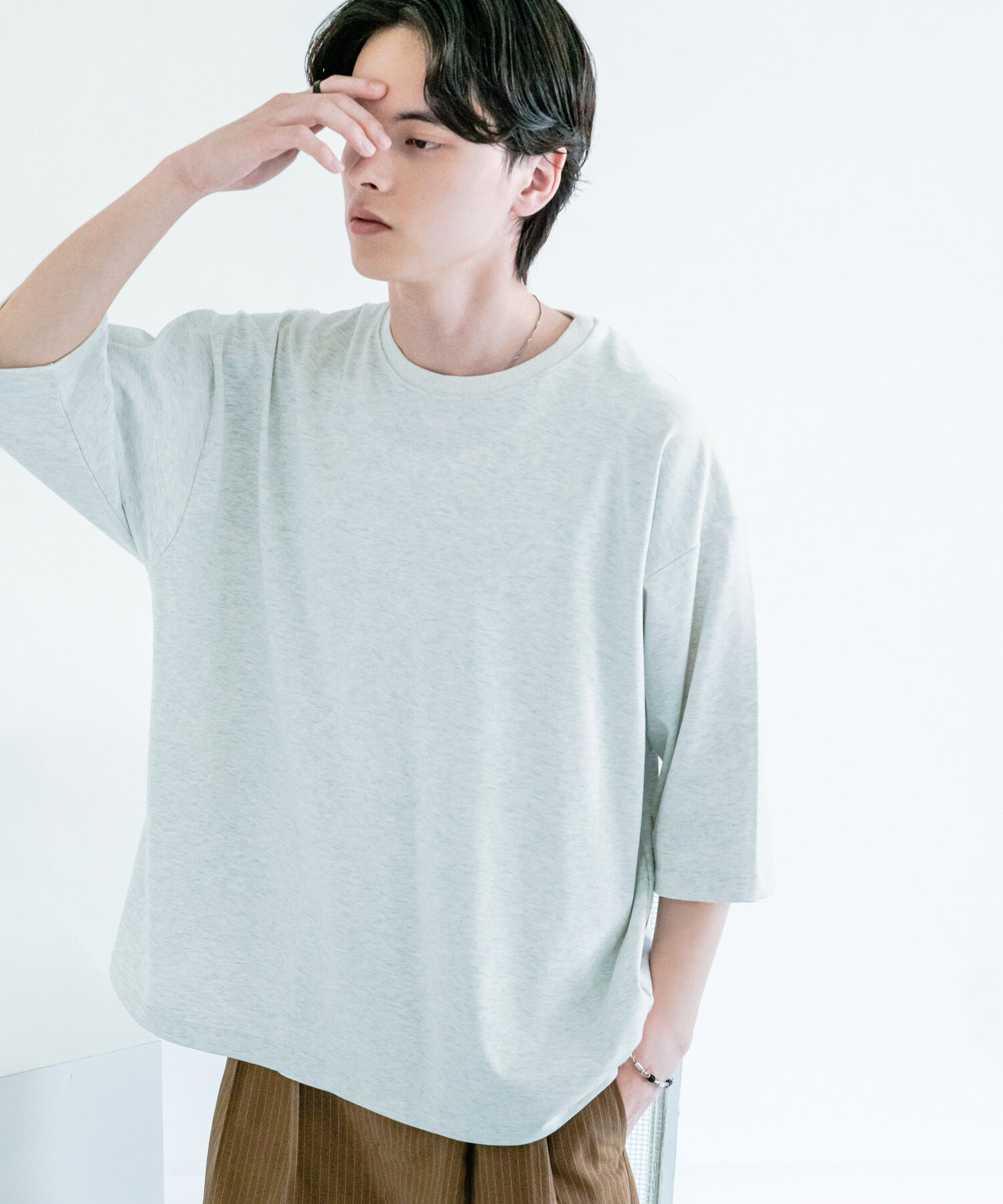 SENSE OF PLACE by URBAN RESEARCH「『ユニセックス』エクストラルーズTシャツ」|Tシャツ・カットソー|ライトグレー