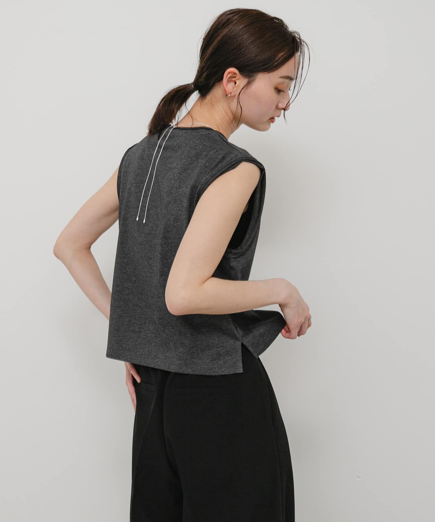 SENSE OF PLACE by URBAN RESEARCH「『汗ジミ防止』SKINProofノースリーブロールTシャツ」|タンクトップ|