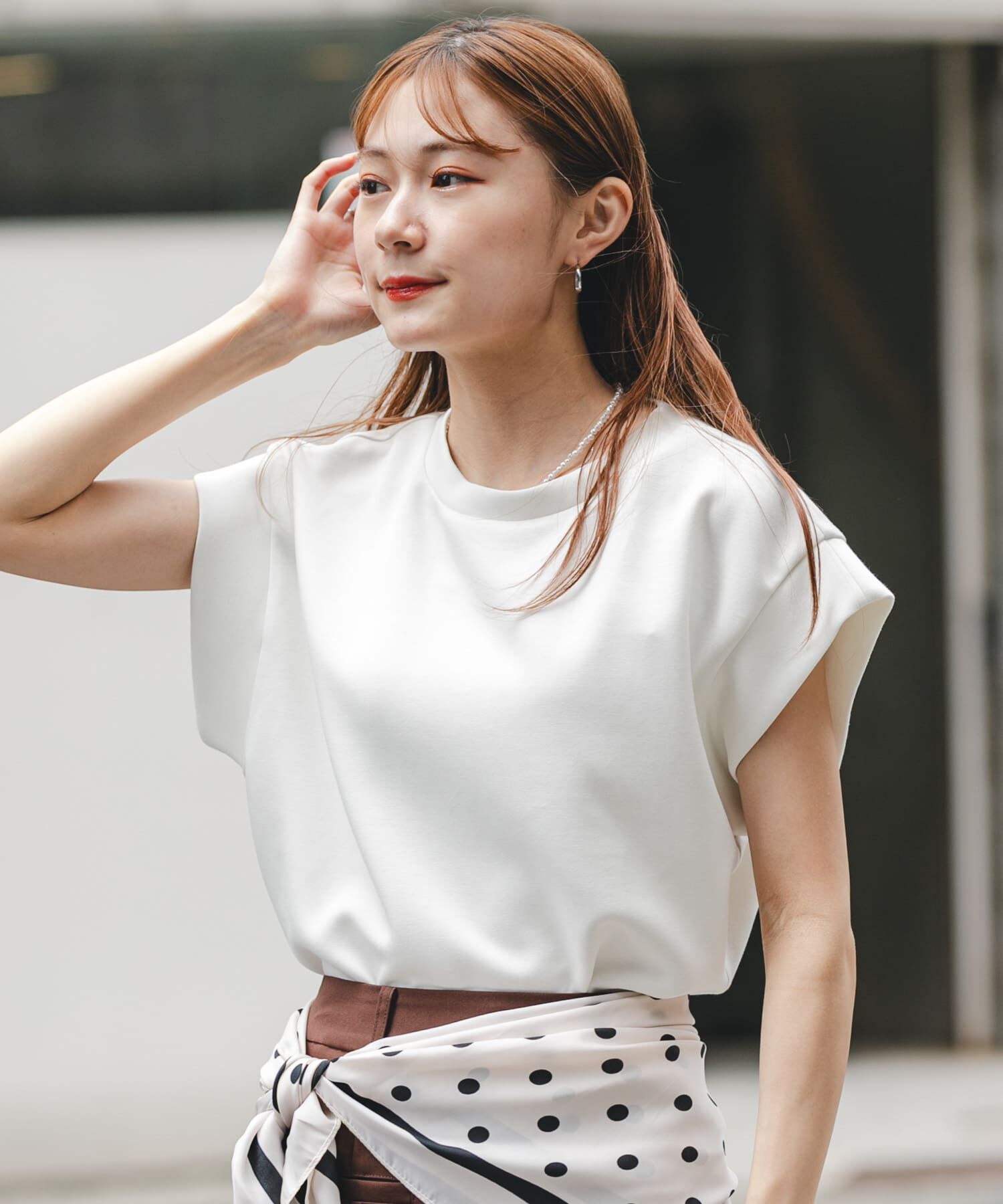 SENSE OF PLACE by URBAN RESEARCH「モチモチポンチTシャツ」|Tシャツ・カットソー|オフホワイト