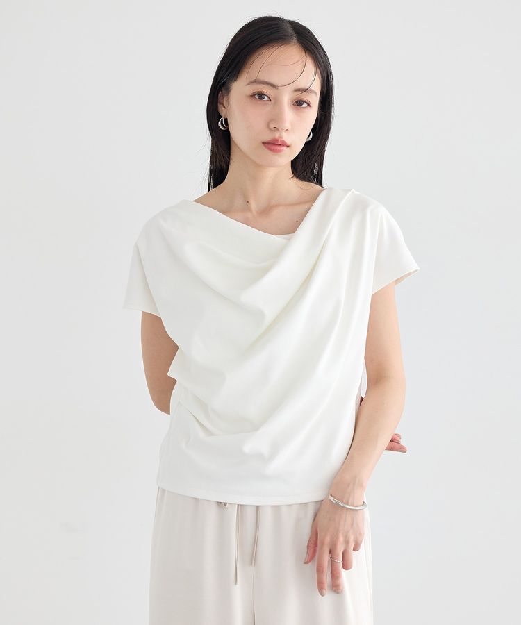 earth music&ecology「フレンチスリーフドレーププルオーバー」|Tシャツ・カットソー|