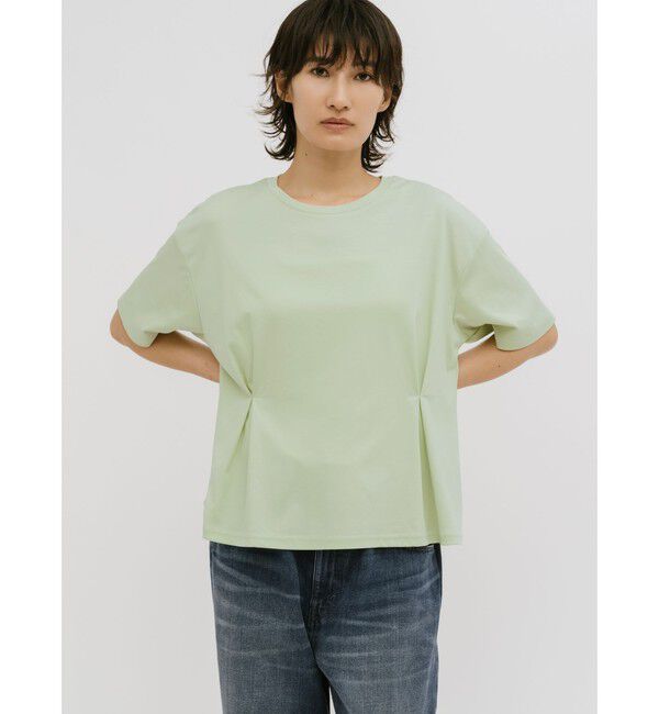MIDIUMISOLID「MIDIUMISOLID for Ladies ウエストタックスムースカットソー」|Tシャツ・カットソー|