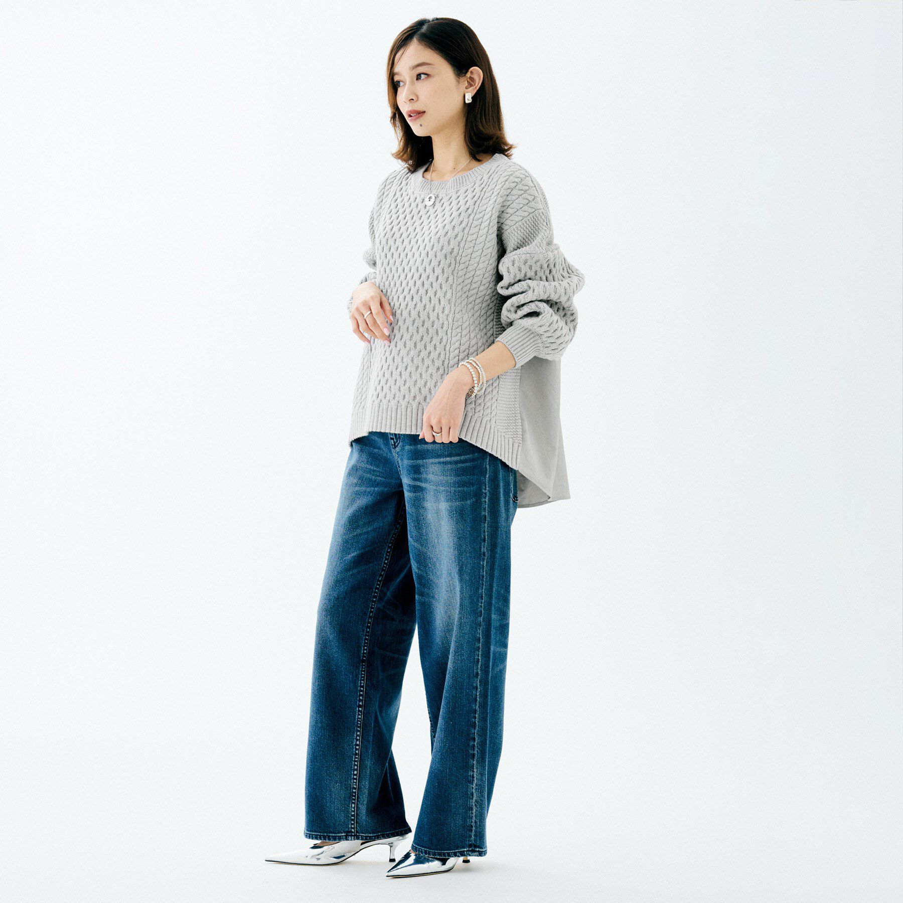 UNTITLED「【TORRAZZO DONNA】ドッキングニットトップス」|ニット・セーター|