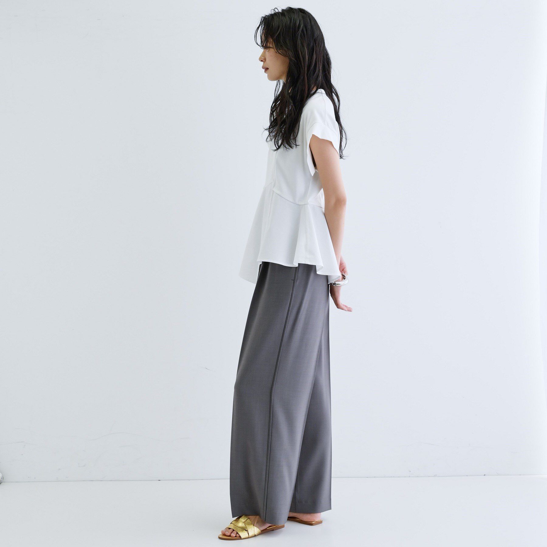 GALLEST「【セットアップ対応】イージーストレートワイドパンツ【カセット服／オケージョン／通勤】」|その他|