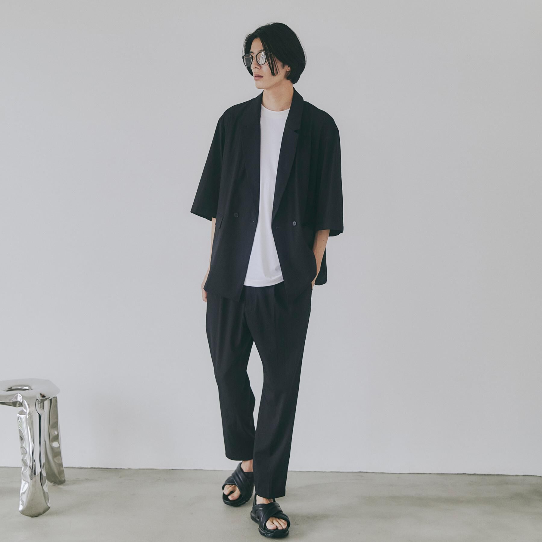 tk.TAKEO KIKUCHI「【接触冷感／UVCUT／セットアップ対応可】COOL PLAY5部袖ジャケット」|テーラードジャケット|