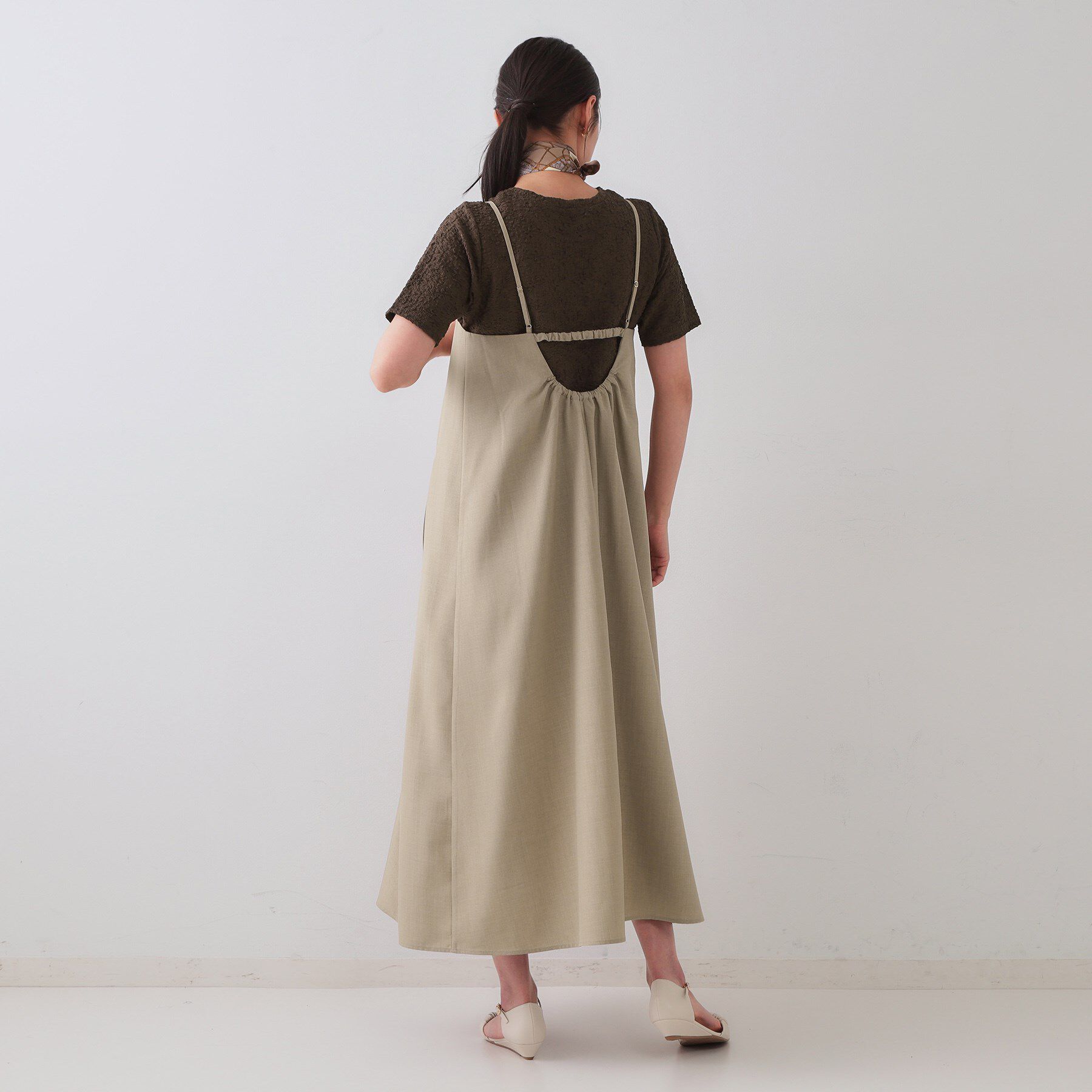 OPAQUE.CLIP「ふくれジャカードショートカットソー【洗濯機洗い可】」|Tシャツ・カットソー|
