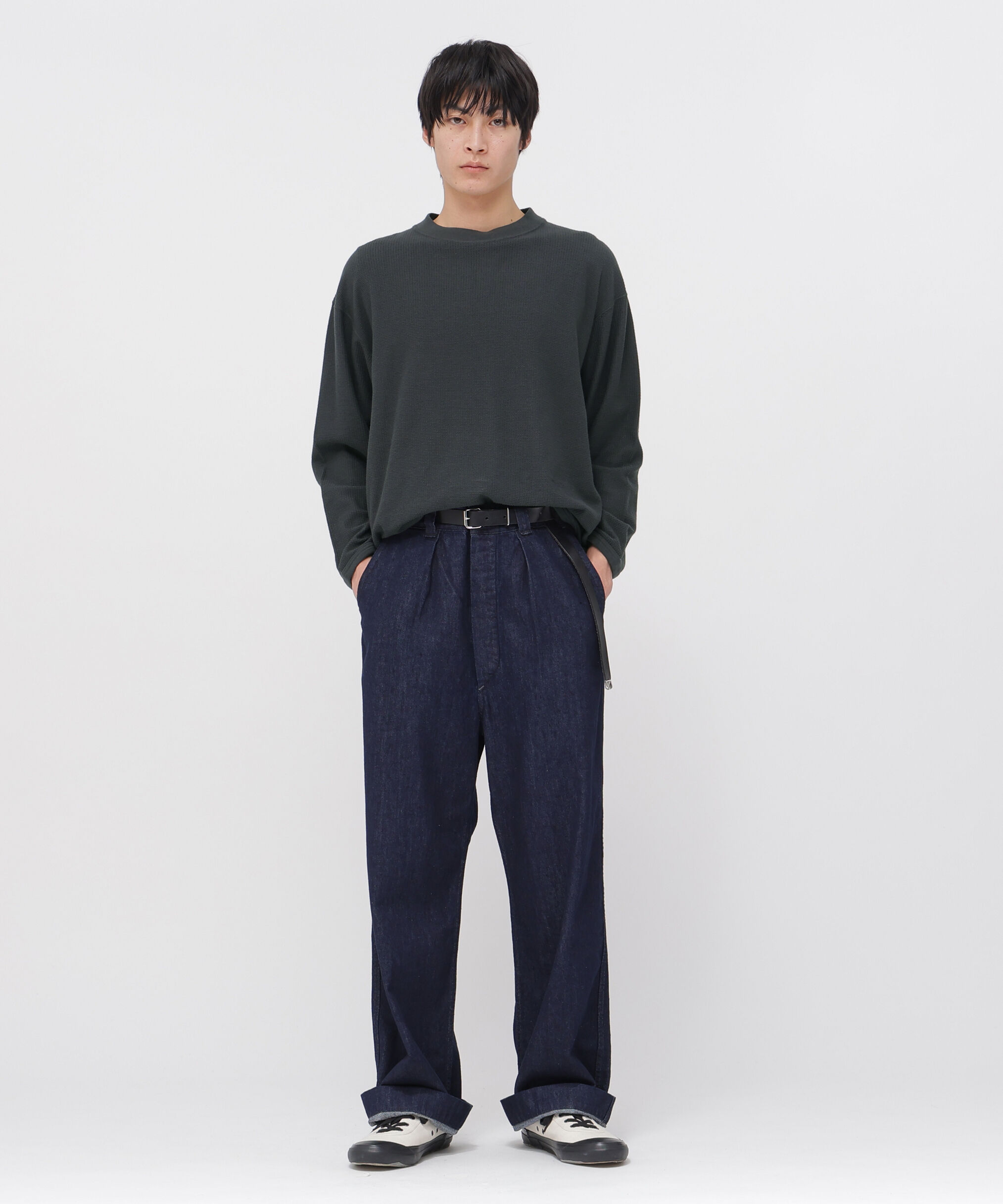MHL.「COTTON JERSEY MESH TOP」|Tシャツ・カットソー|