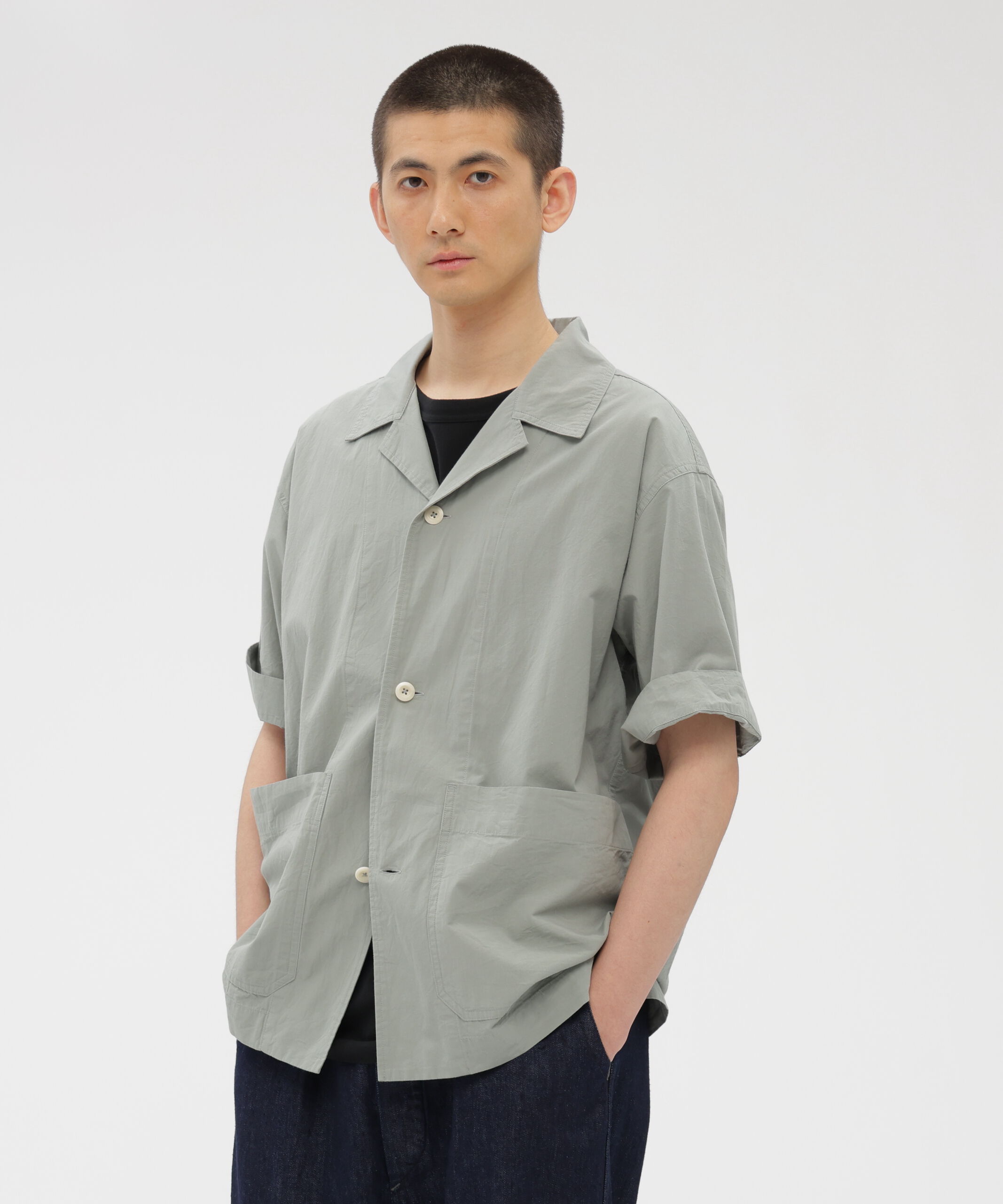 MHL.「SANDED COTTON LINEN SHIRT」|シャツ・ブラウス|SMOKE8