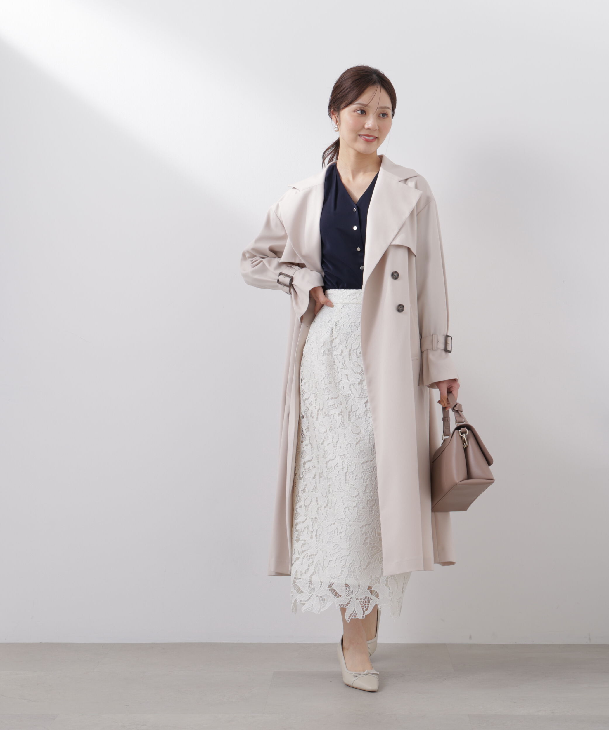 PROPORTION BODY DRESSING「レースタイトスカート　26SS」|スカート|