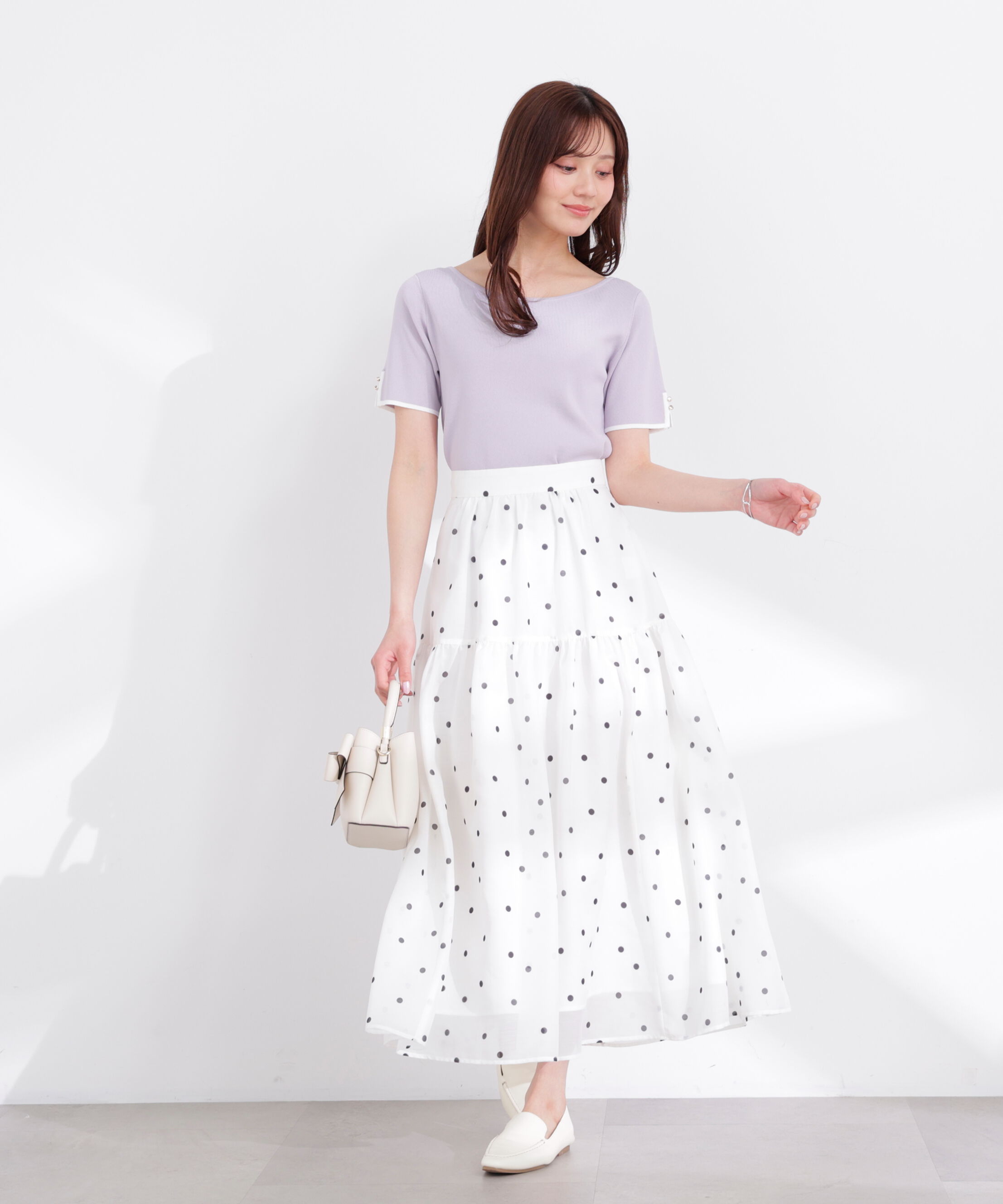 PROPORTION BODY DRESSING「5分袖ベーシックニット 26SS」|ニット・セーター|