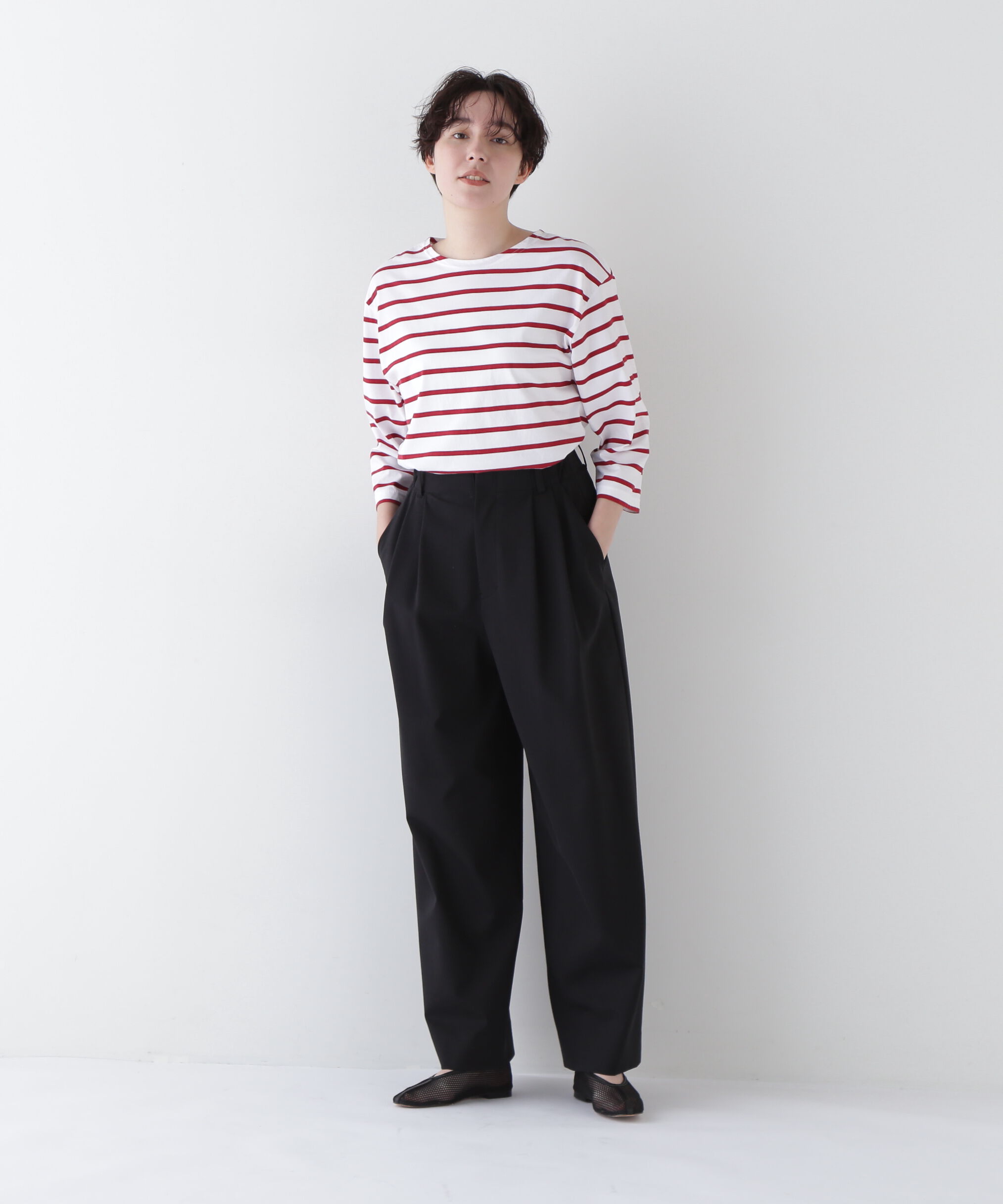  「◆ハイゲージボーダープルオーバー」|Tシャツ・カットソー|