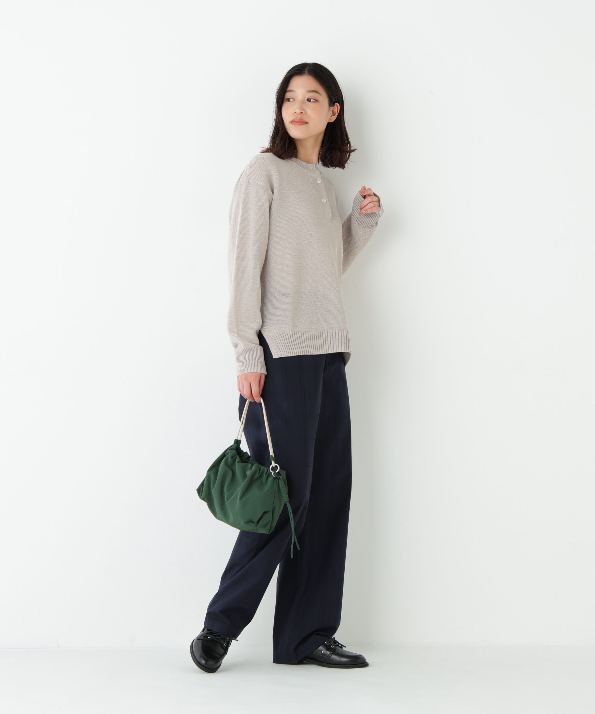  「◆≪ウォッシャブル≫先染めチェックストレートパンツ」|その他|