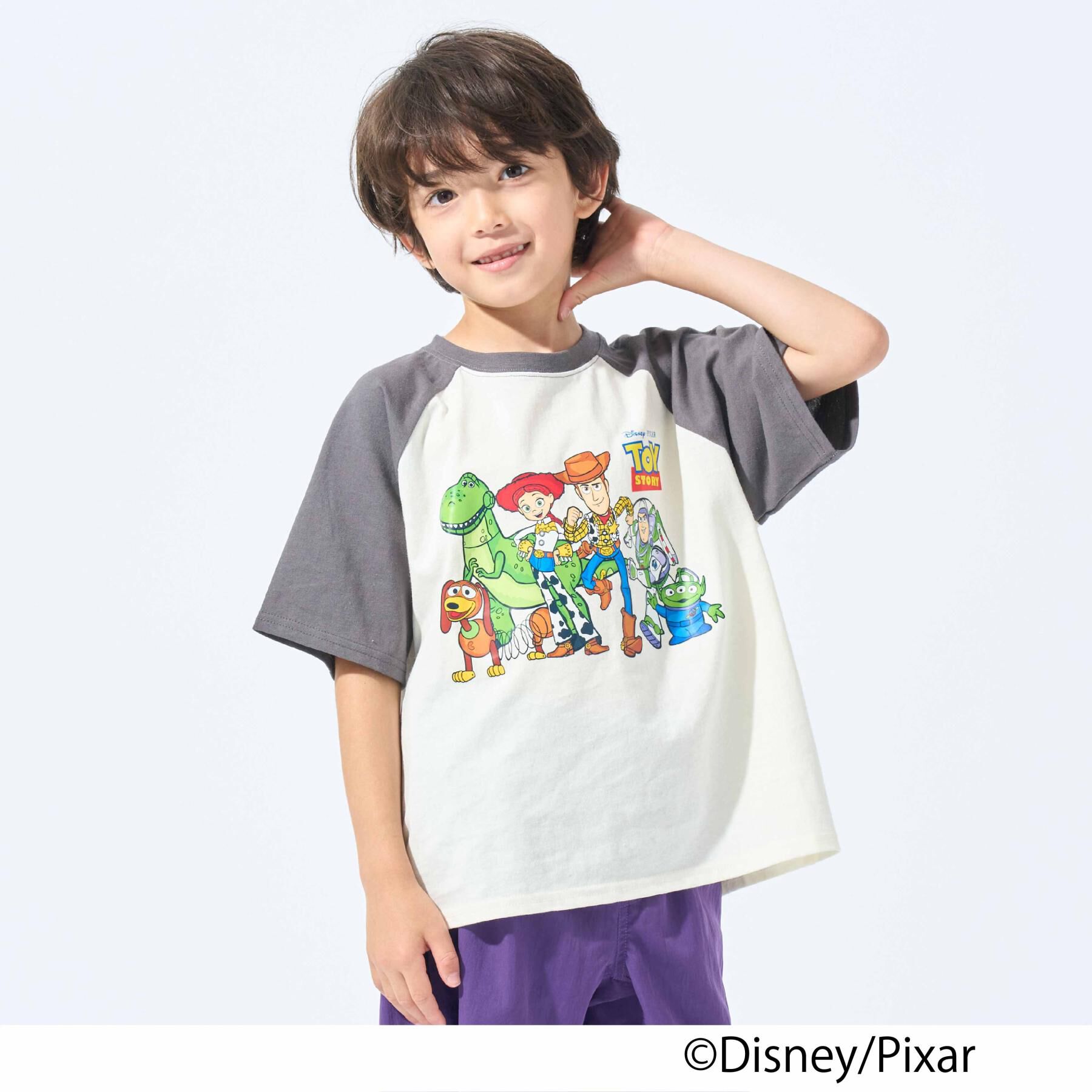SHOO･LA･RUE「【DISNEY】トイ・ストーリー ラグランT」|Tシャツ・カットソー|チャコールグレー(5