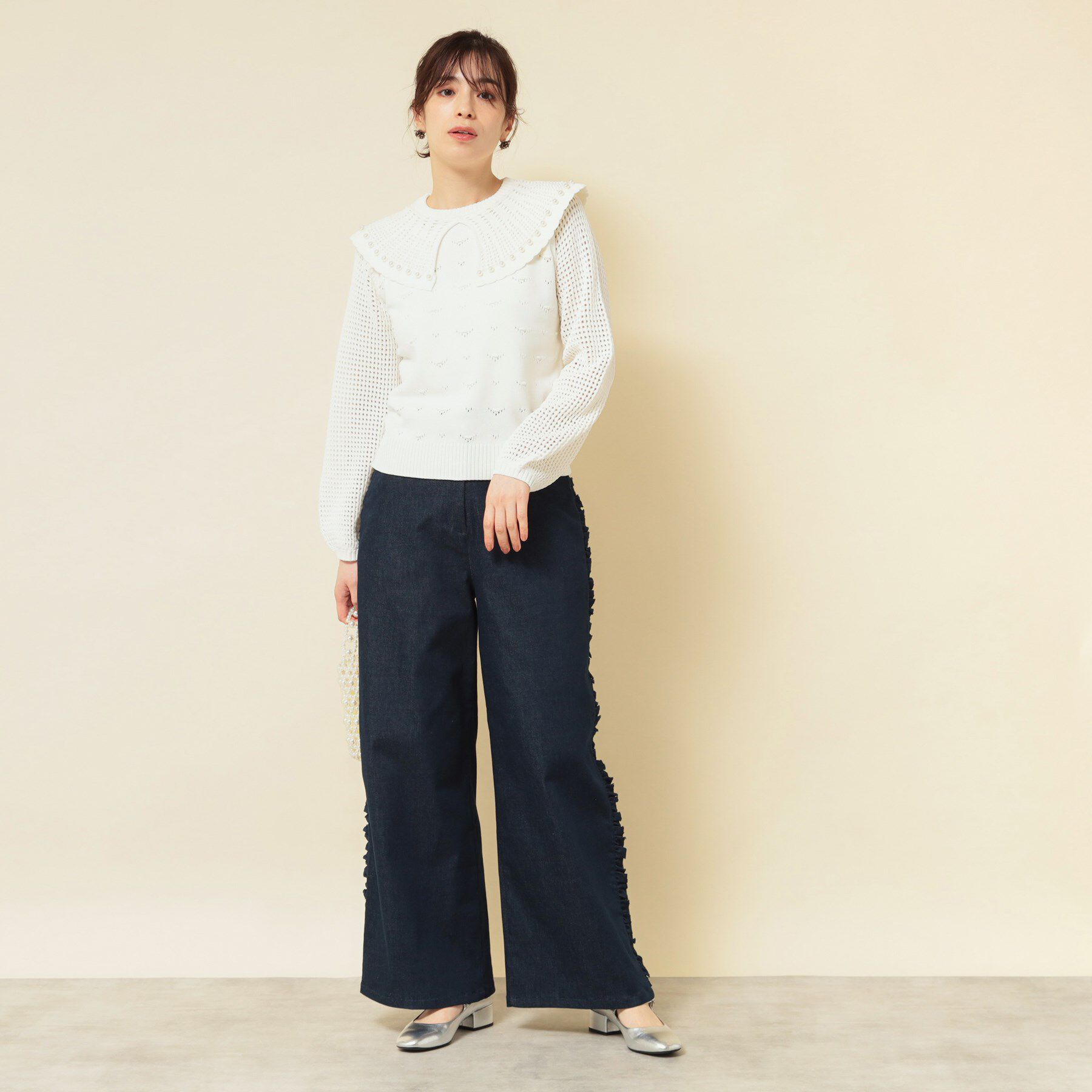 SunaUna「【COLLECTION LINE】フリルデニム」|その他|