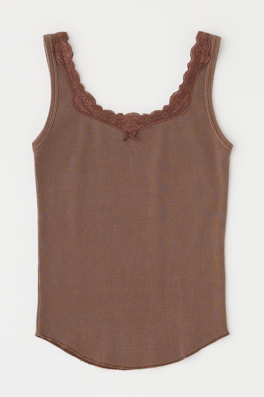 MOUSSY「LACE TRIM タンクトップ」|タンクトップ|