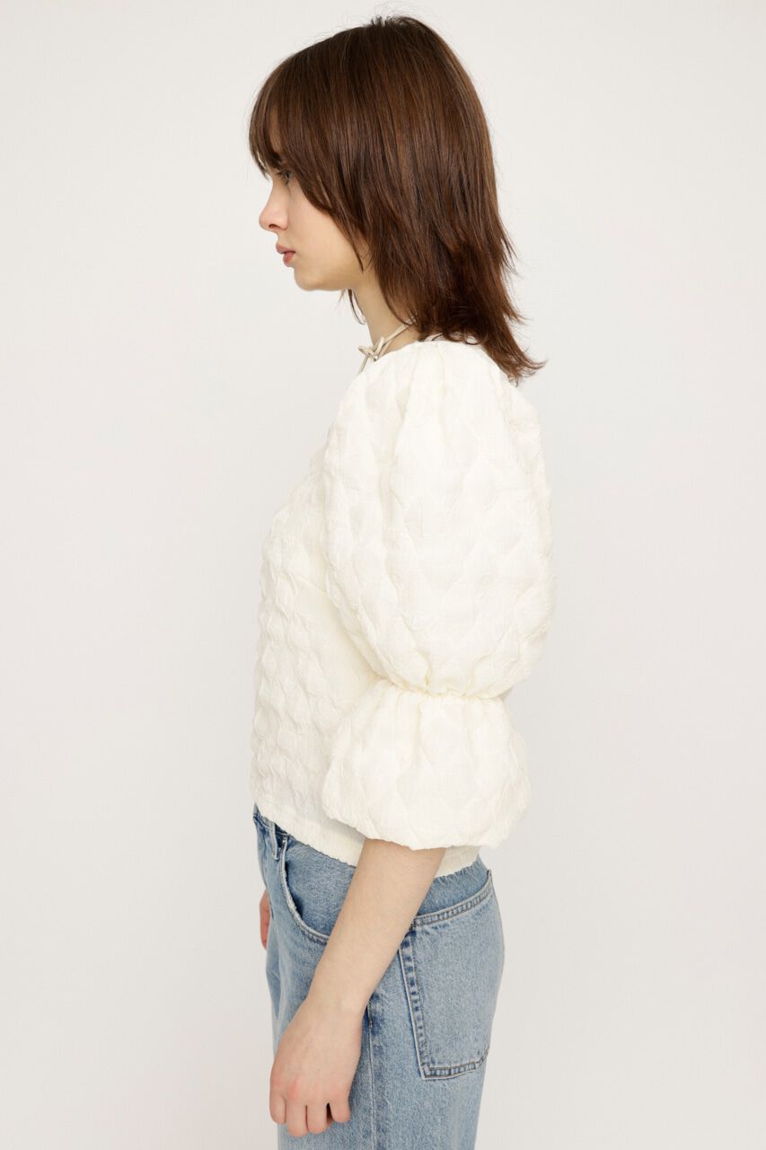 SLY「PUFF SLEEVE CUT トップス」|Tシャツ・カットソー|