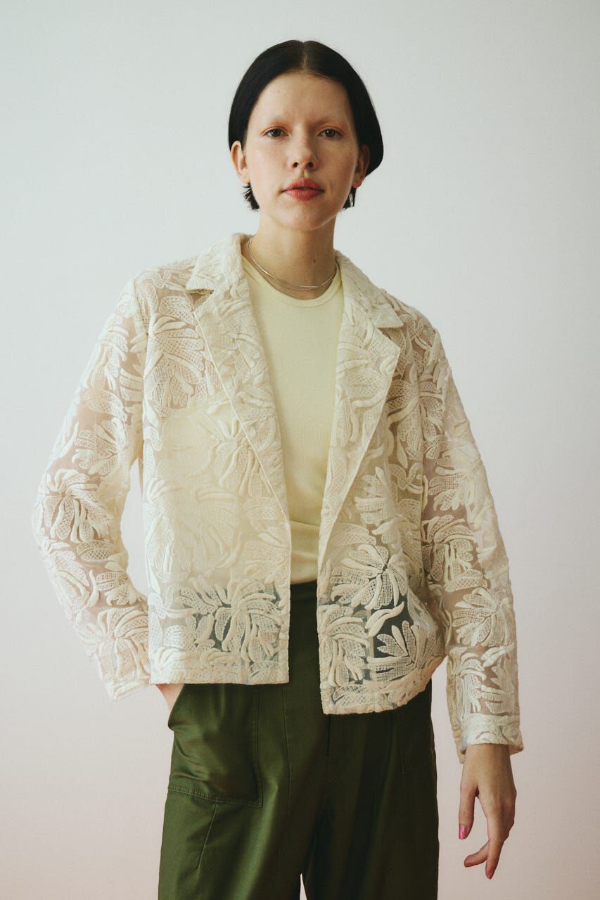 HeRIN.CYE「Lace jacket」|その他|O/WHT1
