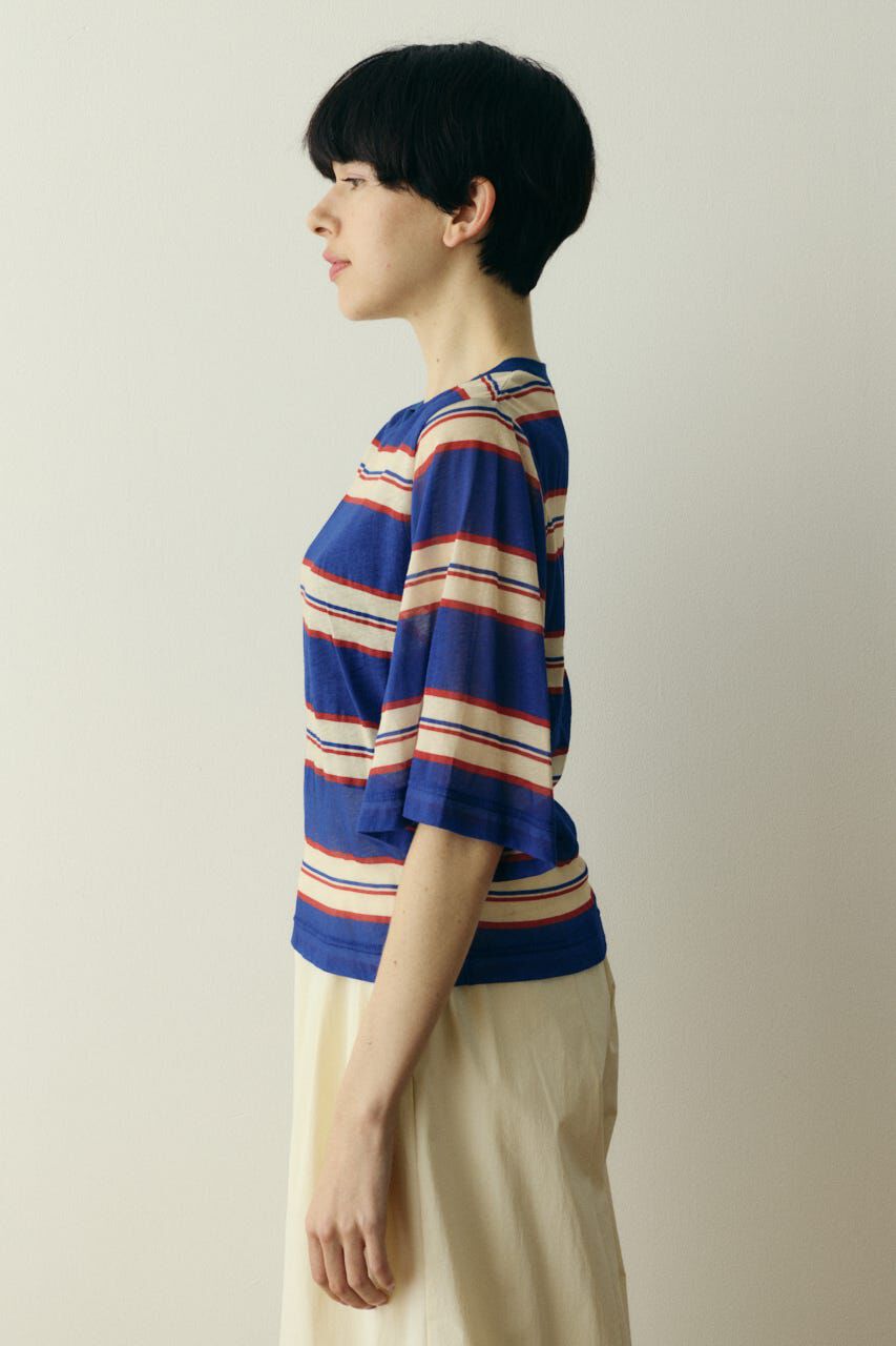 HeRIN.CYE「Border half tops」|Tシャツ・カットソー|