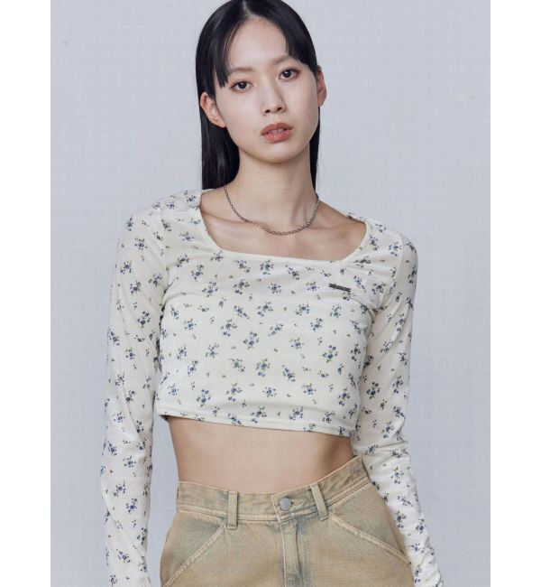 EMODA「シアーベロアプレートクロップトップ」|Tシャツ・カットソー|