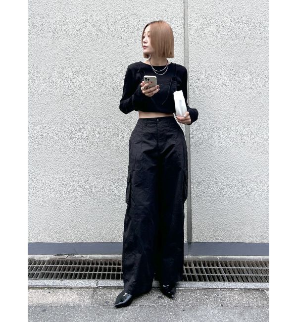 Ungrid「ミリタリールーズパンツ」|その他|ブラック