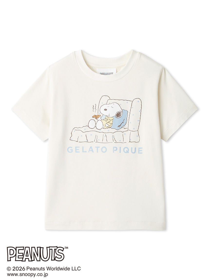 GELATO PIQUE KIDS & BABY「【PEANUTS】【KIDS】【接触冷感】ワンポイントTシャツ」|ルームウェア|CRM