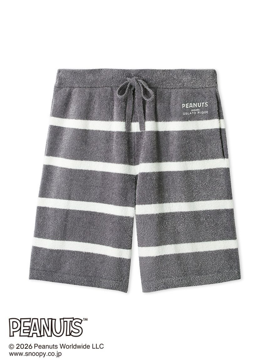 GELATO PIQUE HOMME「【PEANUTS】【HOMME】スムーズィーボーダーハーフパンツ」|その他|GRY
