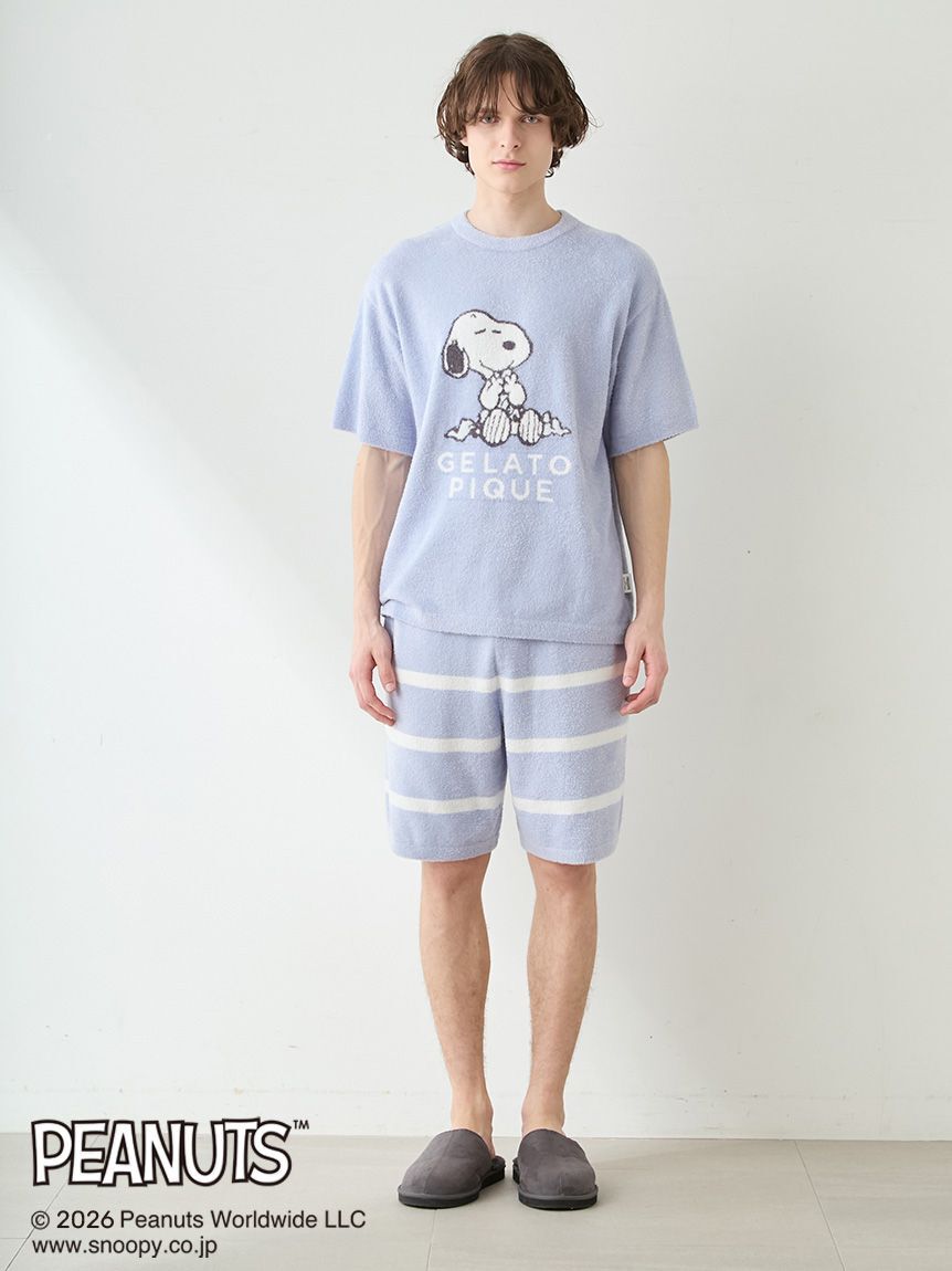 GELATO PIQUE HOMME「【PEANUTS】【HOMME】スムーズィーボーダーハーフパンツ」|その他|