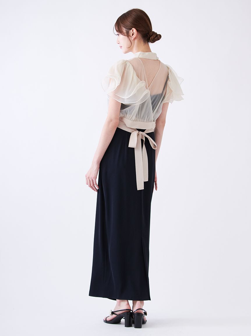 SNIDEL「ボレロセットキャミワンピース」|ドレス|