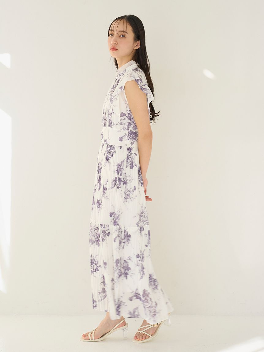 SNIDEL「【販路限定サイズあり】Sustainableプリーツプリントワンピース」|ワンピース|