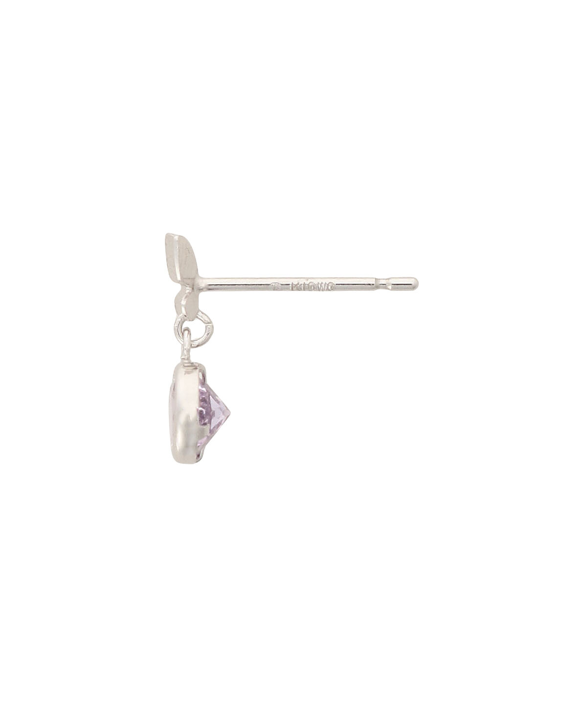 Samantha Tiara「K10WG バタフライピアス≪2月 誕生石≫」|ピアス|