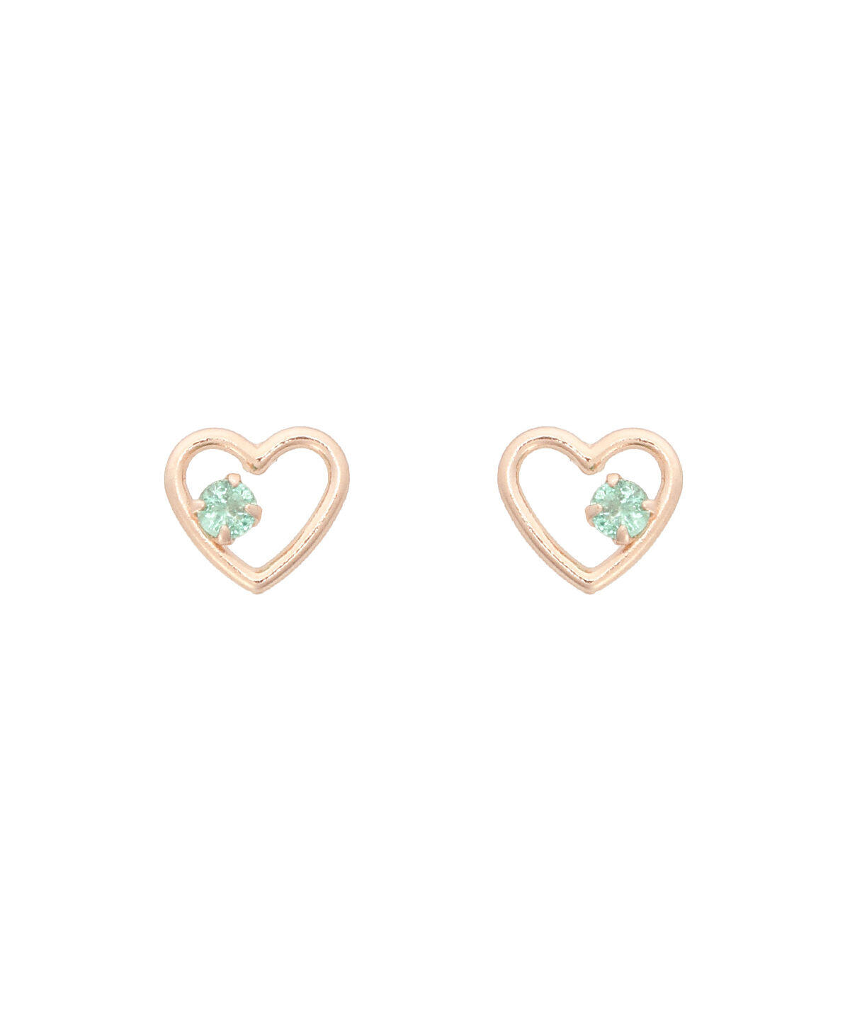 Samantha Tiara「K10PG ハートピアス≪5月 誕生石≫」|ピアス|K10 PG