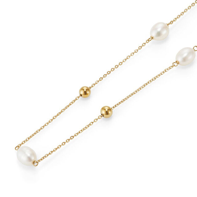 OLIVIA BURTON 「〈OLIVIA BURTON(ｵﾘﾋﾞｱﾊﾞｰﾄﾝ)〉ﾄﾚﾝﾄﾞ ﾊﾞｲｻﾞｼｰ ﾊﾟｰﾙ ﾋﾞｰｽﾞ ｺﾞｰﾙﾄﾞﾈｯｸﾚｽ 」|ネックレス|