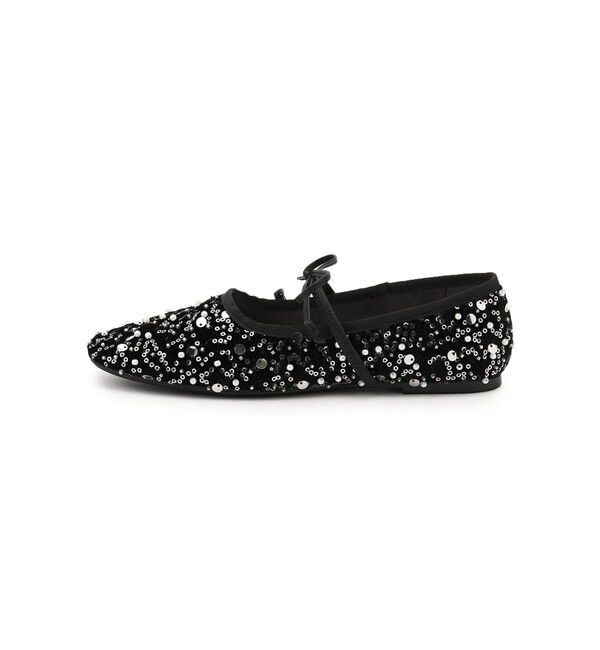 SY UNITED ARROWS「＜SY＞スパンコールバレエ フラット10●&uarr;」|バレエシューズ|